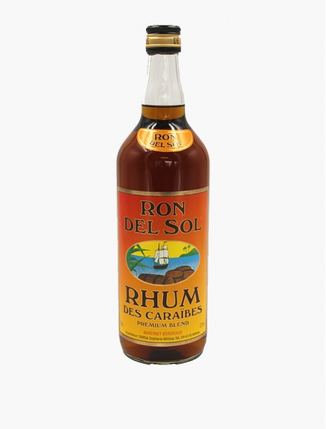 Rhum Caraïbes Brun Ron del Sol VP 100 cl U